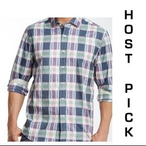 *HP* Tommy Bahama Sunsetia Plaid Long Sleeve Shirt